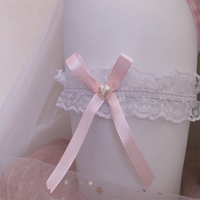 Lace Bow Leg Garter