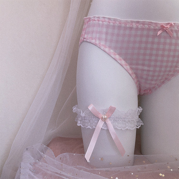 Lace Bow Leg Garter